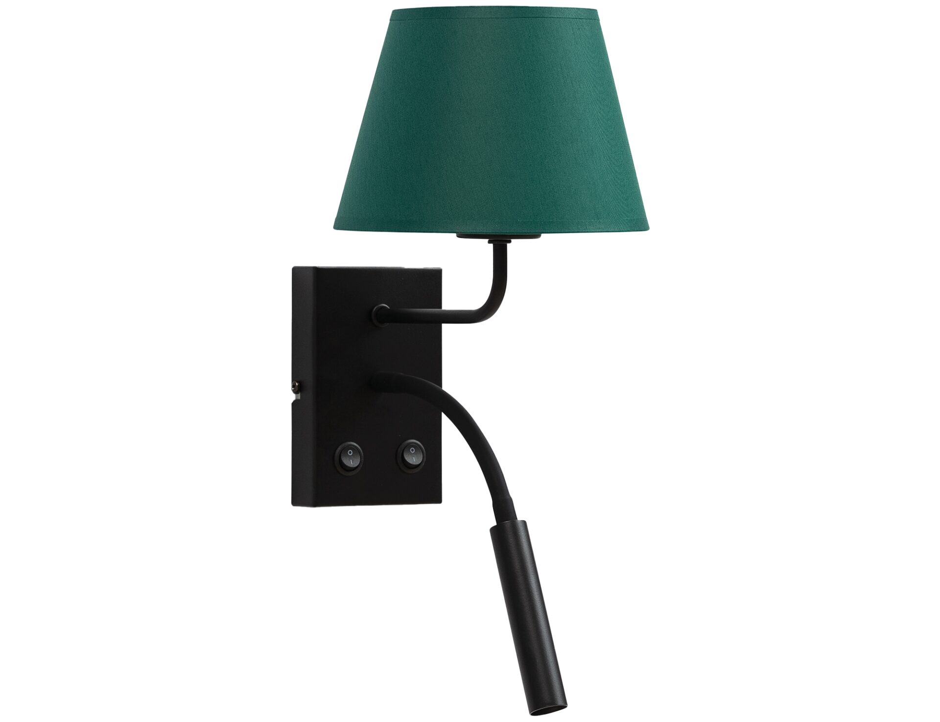 Vespillo, 18x26x38cm sienas lampa 2A zaļa/zelta krāsā
