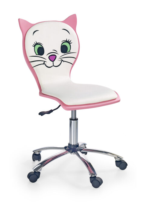 KITTY 2 krēsla krāsa: balta/rozā