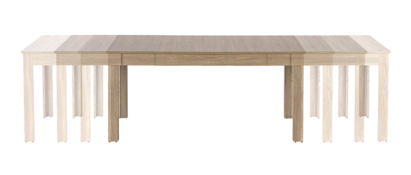 SEWERYN 160/300 cm izvelkams galds, krāsa: sonoma ozols — 3 attēls