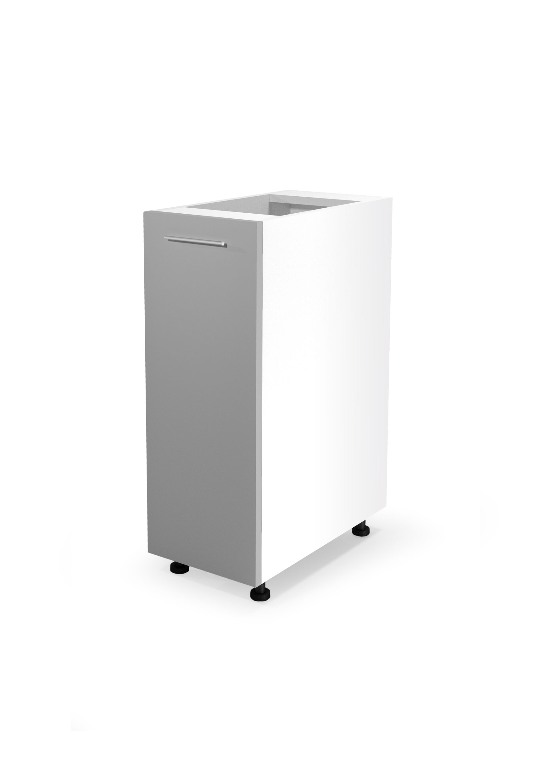 VENTO D-30/82 apakšējā skapīte, krāsa: balta/gaiši pelēka