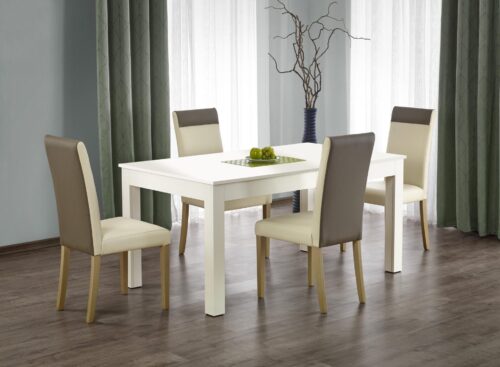 SEWERYN 160/300 cm izvelkams galds, krāsa: balta