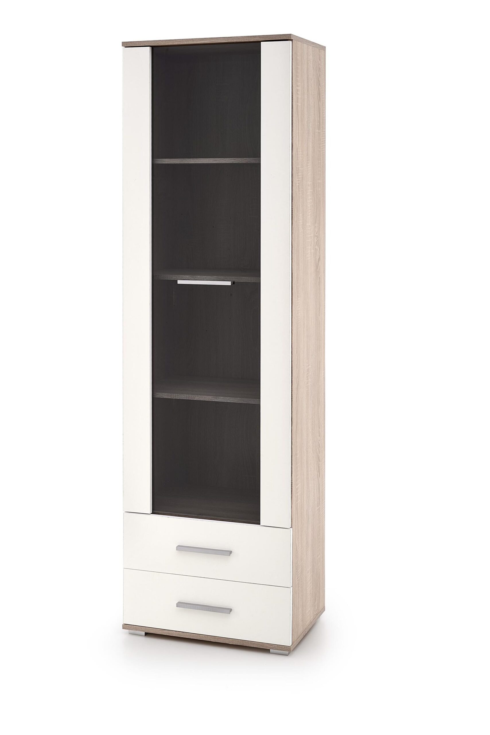 LIMA W1 skapis balts / sonoma ozols