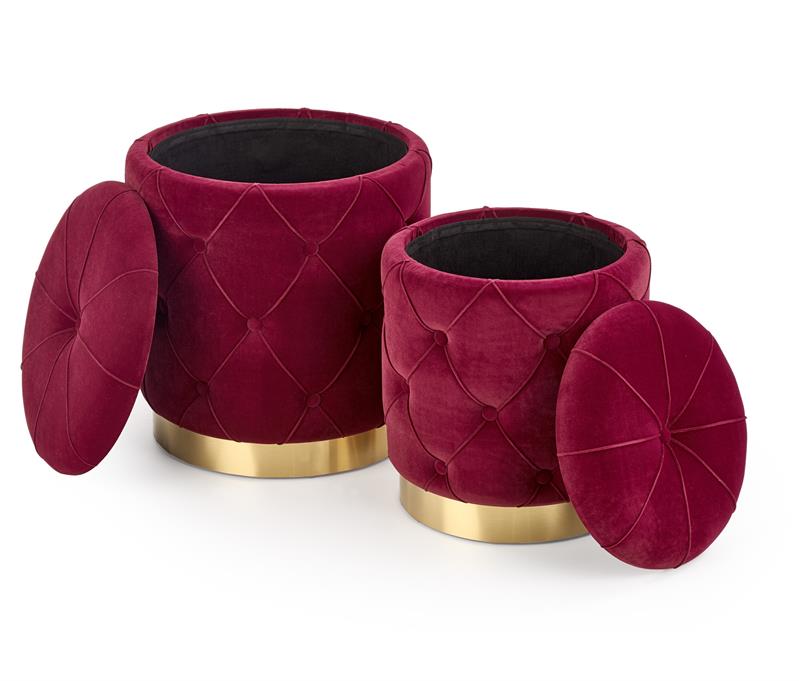 POLLY divu krēslu komplekts, krāsa: tumši sarkana — изображение 2