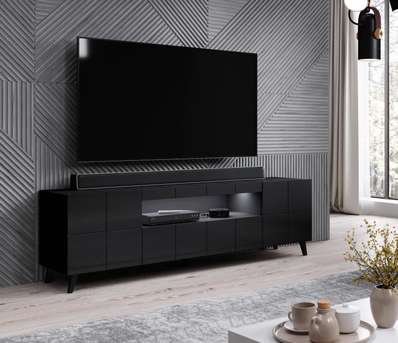 TV statīvs REJA spīdīgi melns/spīdīgi melns — изображение 4