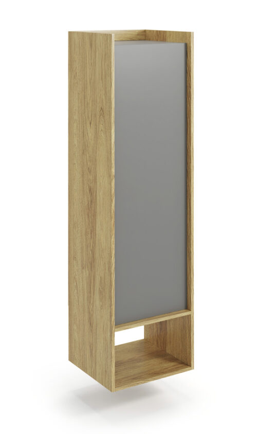 MOBIUS regal 1D krāsa: hikorija ozols/pelēka