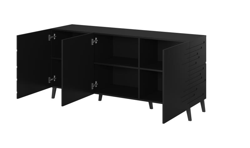 NOVA kumode matēti melna — 3 attēls
