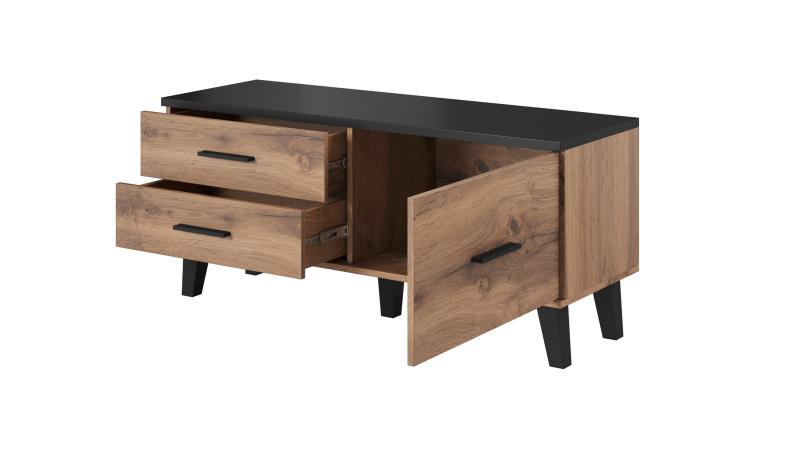 TV statīvs LOTTA 120 1D2S wotan ozols/melns — изображение 3