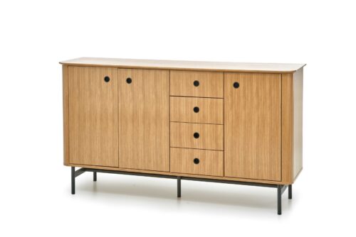 SMART KM-1 kumode, krāsa: dabīgs ozols/melna