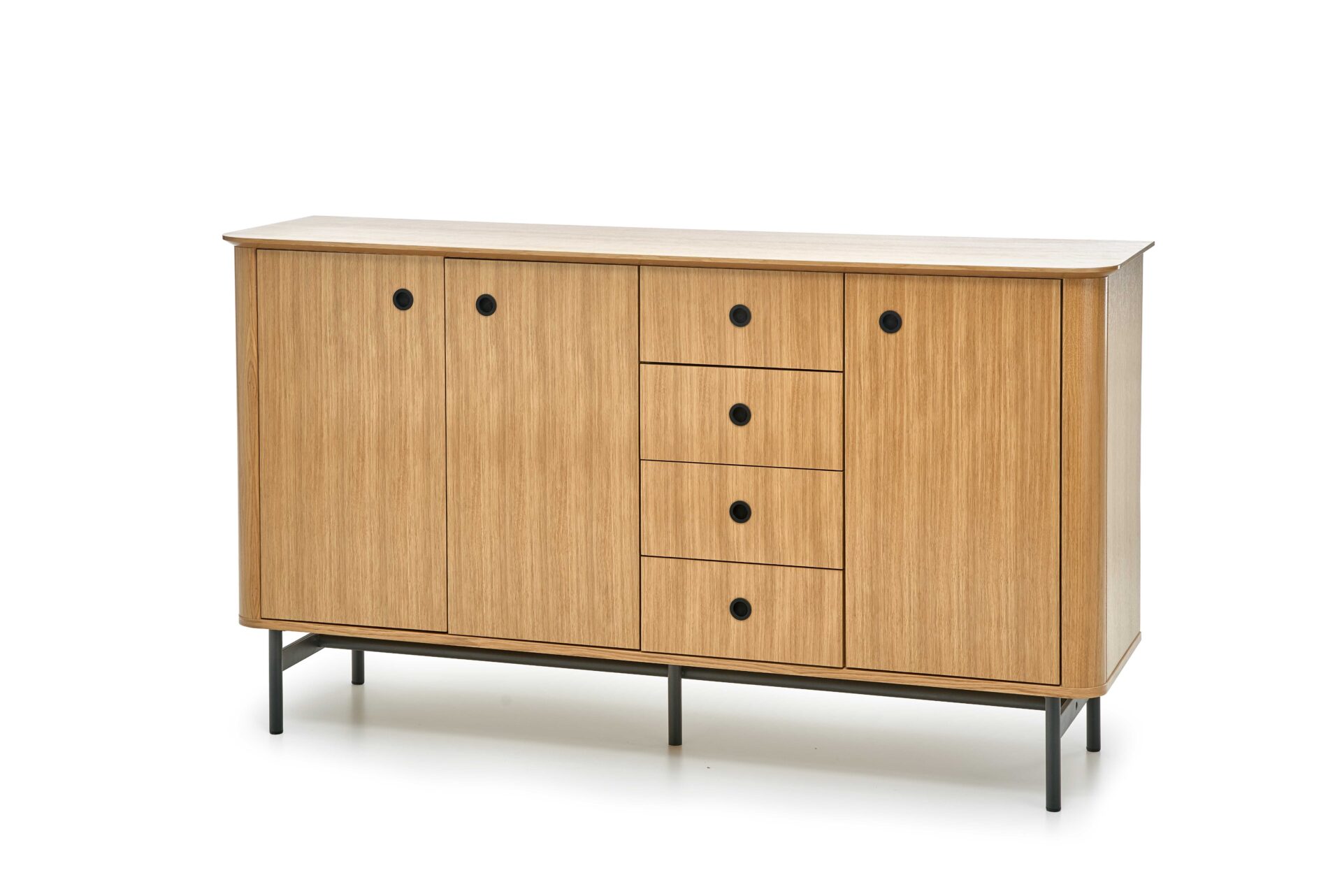 SMART KM-1 kumode, krāsa: dabīgs ozols/melna