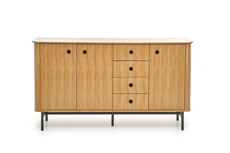 SMART KM-1 kumode, krāsa: dabīgs ozols/melna — 6 attēls