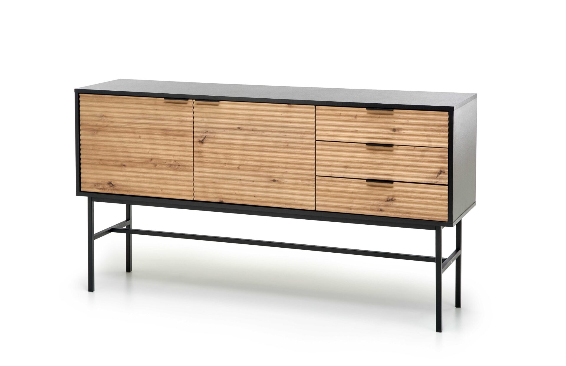 MURANO KM-1 kumode, krāsa: ozols/melna