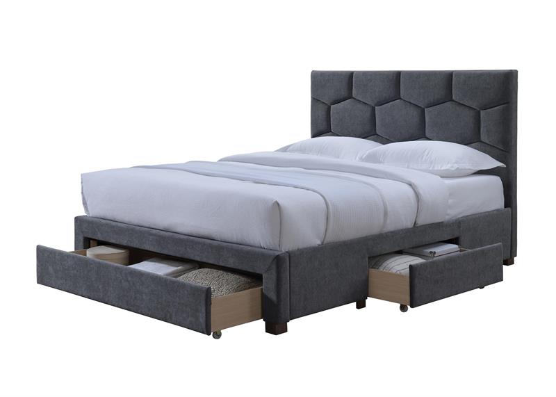 HARRIET 160 gulta ar atvilktnēm, pelēks samts — изображение 4