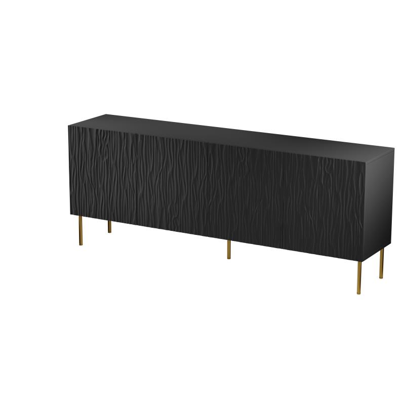 JUNGLE kumode 190 melna matēta/melna matēta — 2 attēls