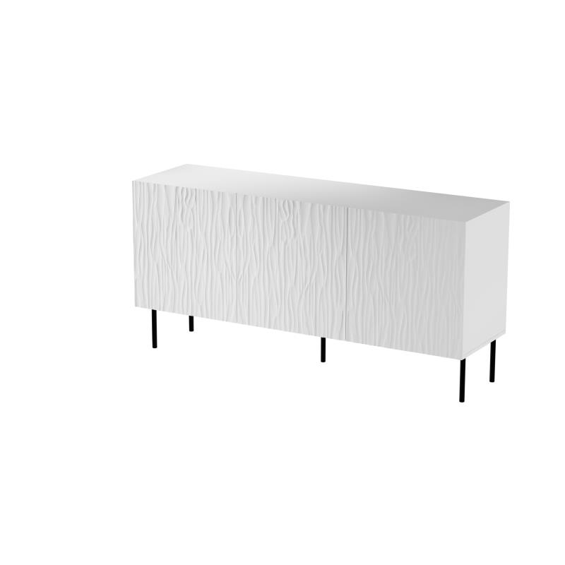JUNGLE kumode 152 balta matēta/balta matēta — 2 attēls