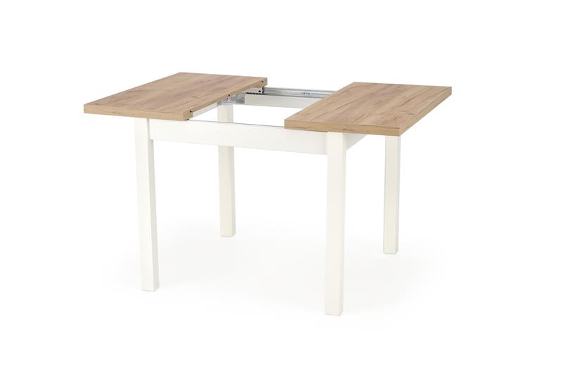 TIAGO SQUARE izvelkams galds, ozols/balts — изображение 2