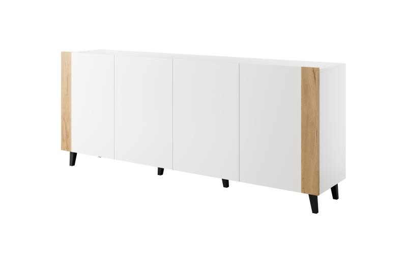 FARO kumode balta/balta/amatniecisks ozols — 2 attēls