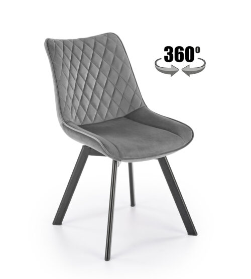 K520 krēsls, melns/tumši pelēks
