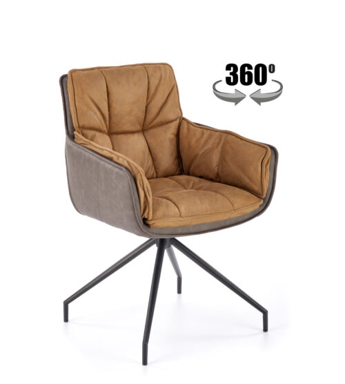 K523 krēsls, brūns/tumši brūns