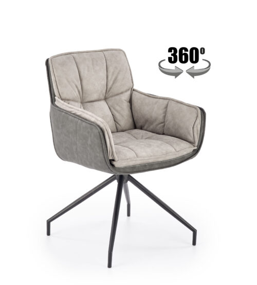 K523 krēsls, pelēks/tumši pelēks