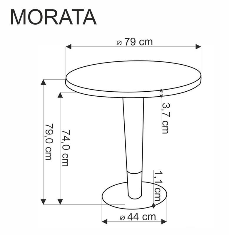 MORATA apaļais galds, balts marmors/melns/zelts — изображение 5