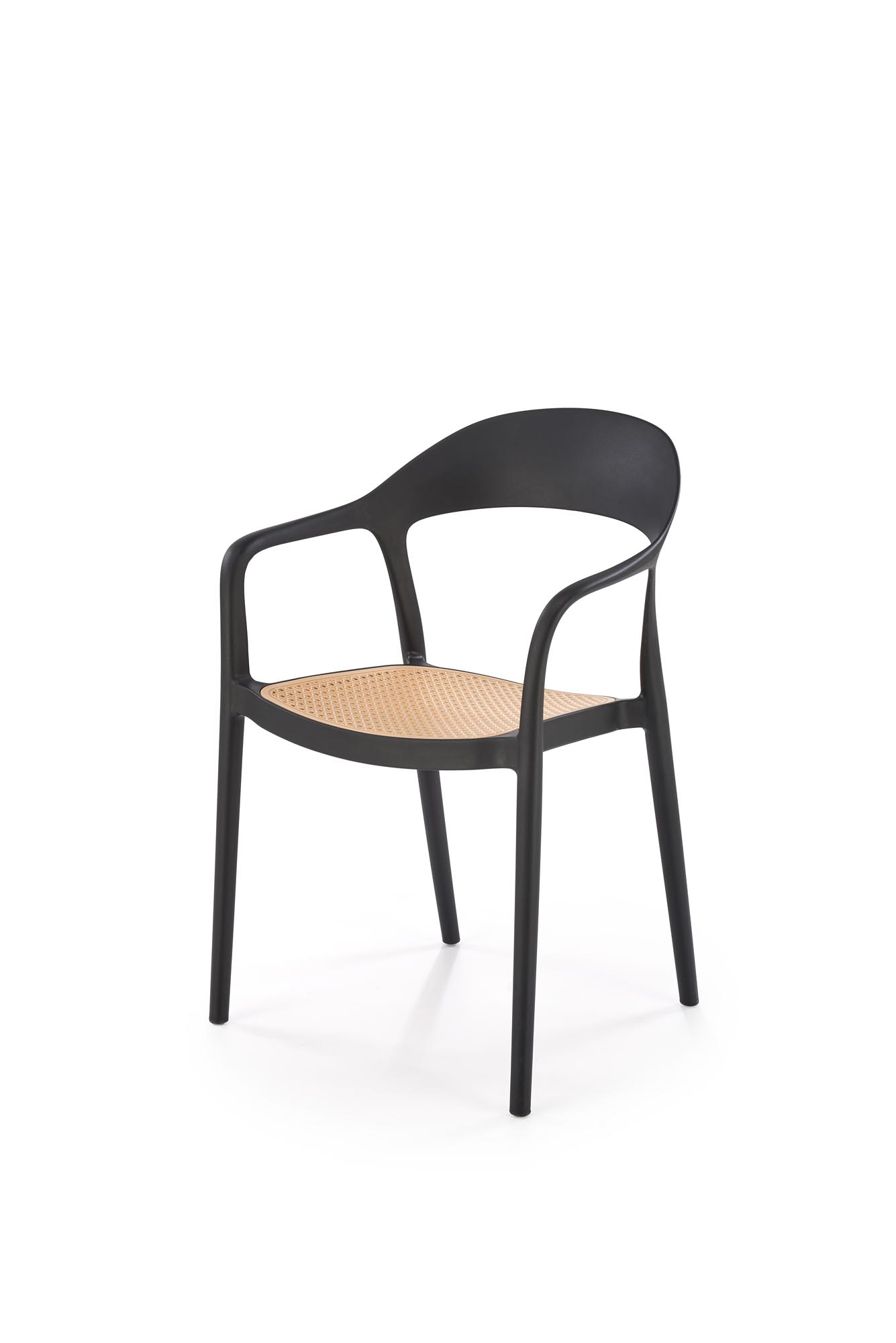 K530 krēsls melns/dabīgs