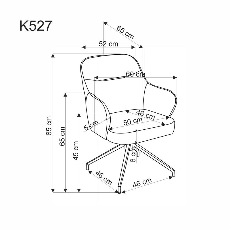 K527 krēsls, bēšs — изображение 8
