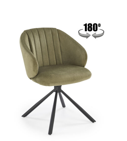 K533 krēsls, melns/olīvu krāsā