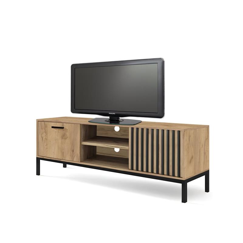 LAMINO RTV-1, TV statīvs, mākslīgais ozols / melns — изображение 3