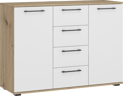 FORMO – KM-2 kumode modulārai skapju sistēmai – mākslinieciskais ozols/balts
