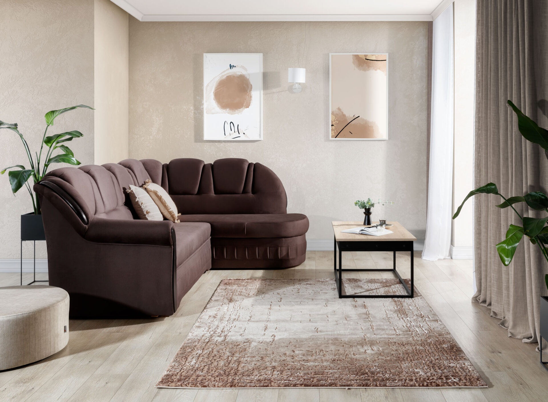 Codrila bēšs 160x220 — 4 attēls