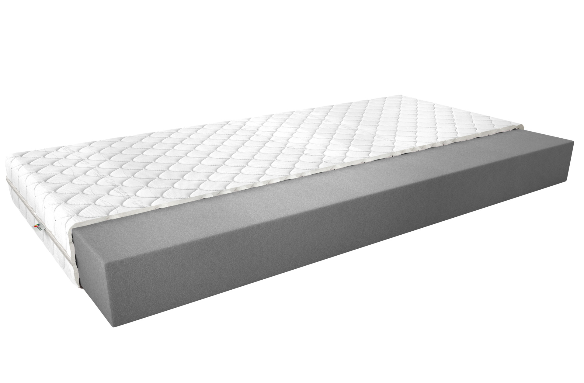 Linoleja putu matracis 80x200 Medicott sudraba krāsā