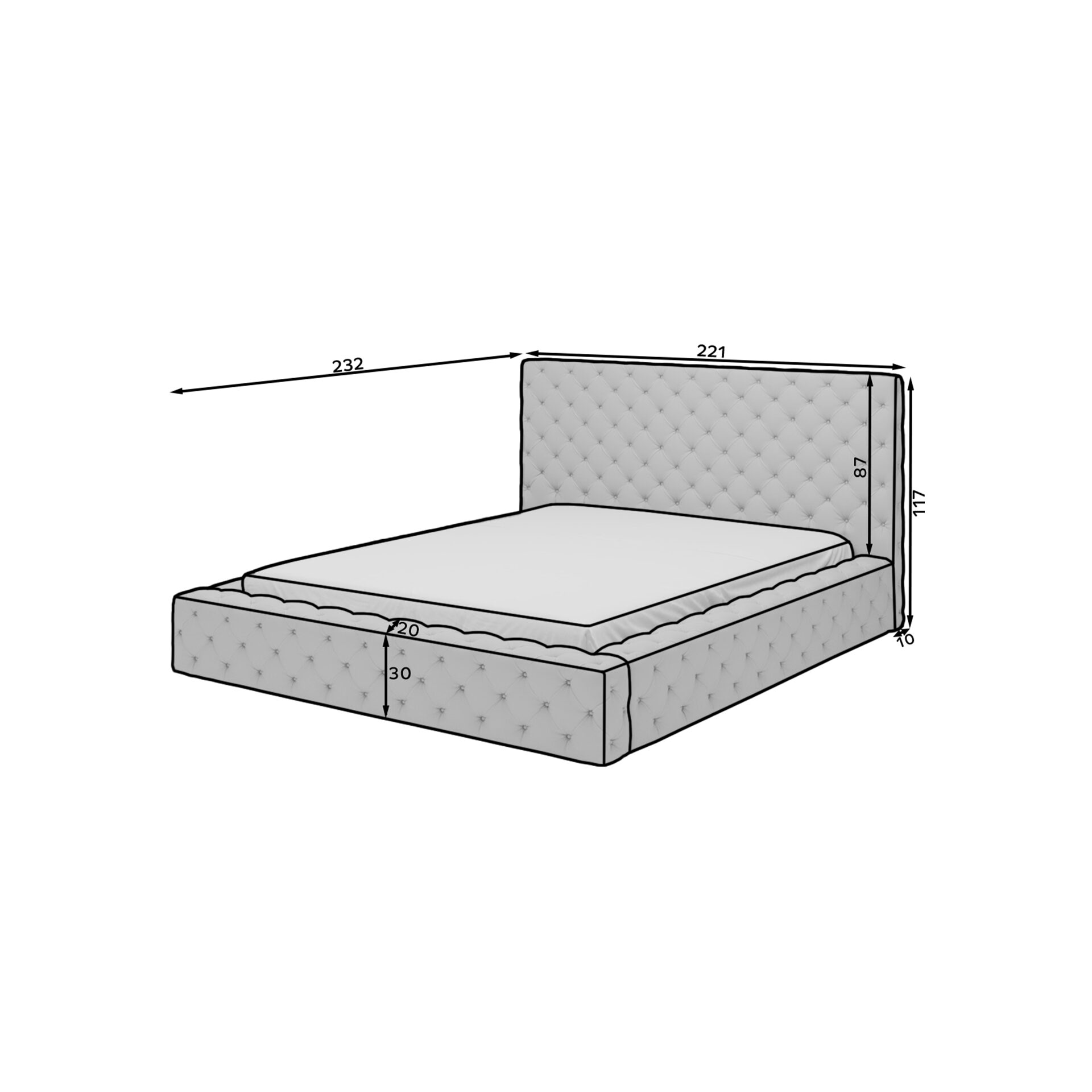 Prinča stila gulta 180x200 — 9 attēls