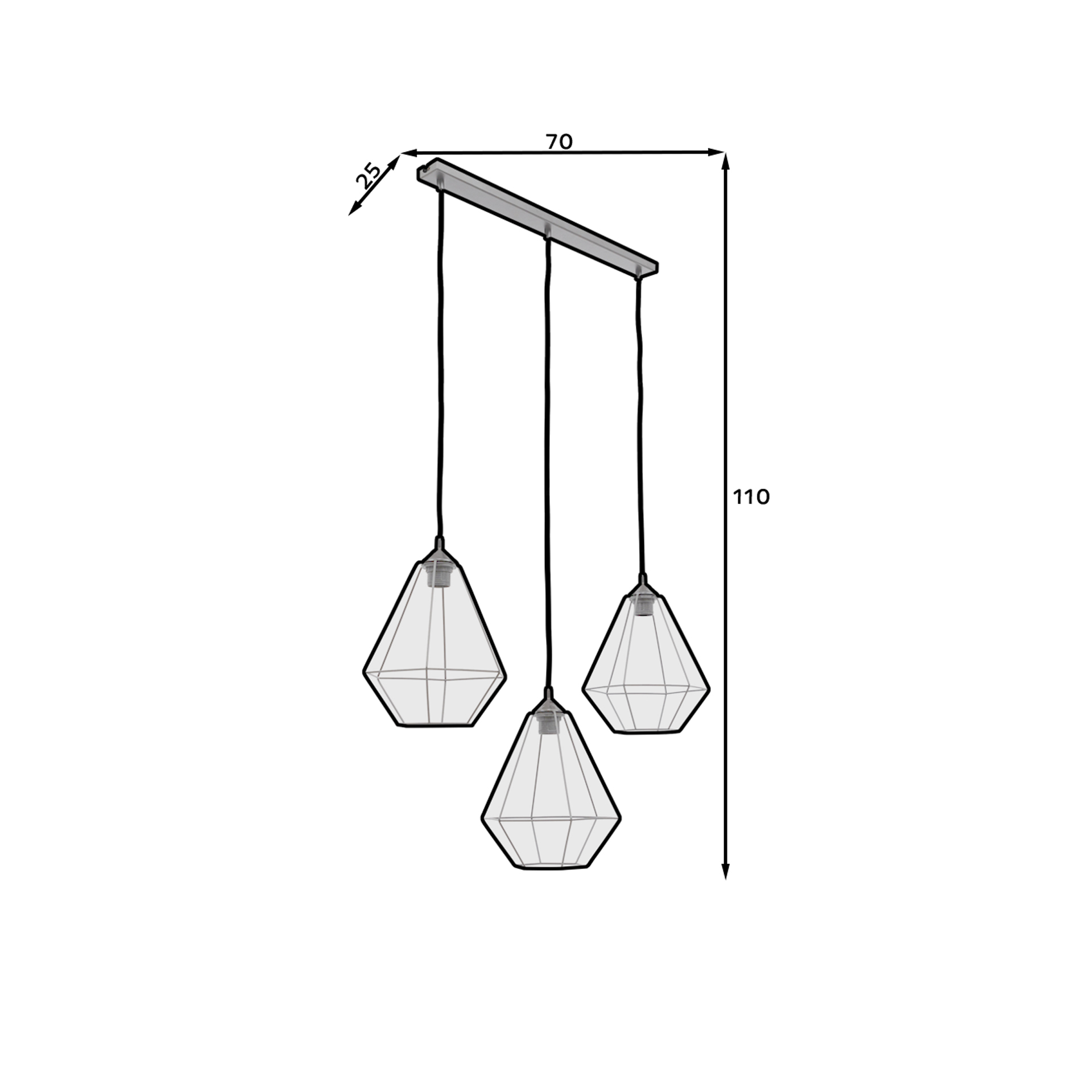 Brevitas, 70x25x100cm Piekarināms lineārs 3 melns — изображение 5