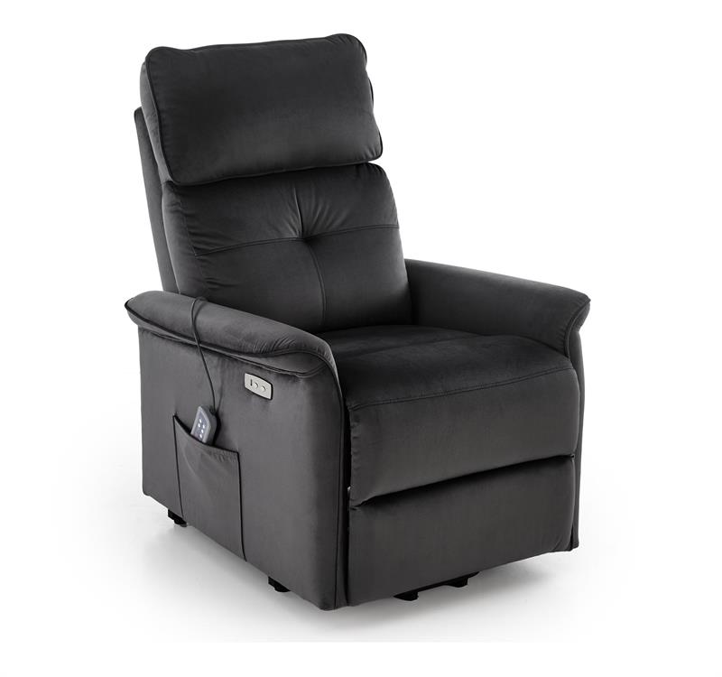SEMIR 2 atpūtas krēsls, melns — изображение 4
