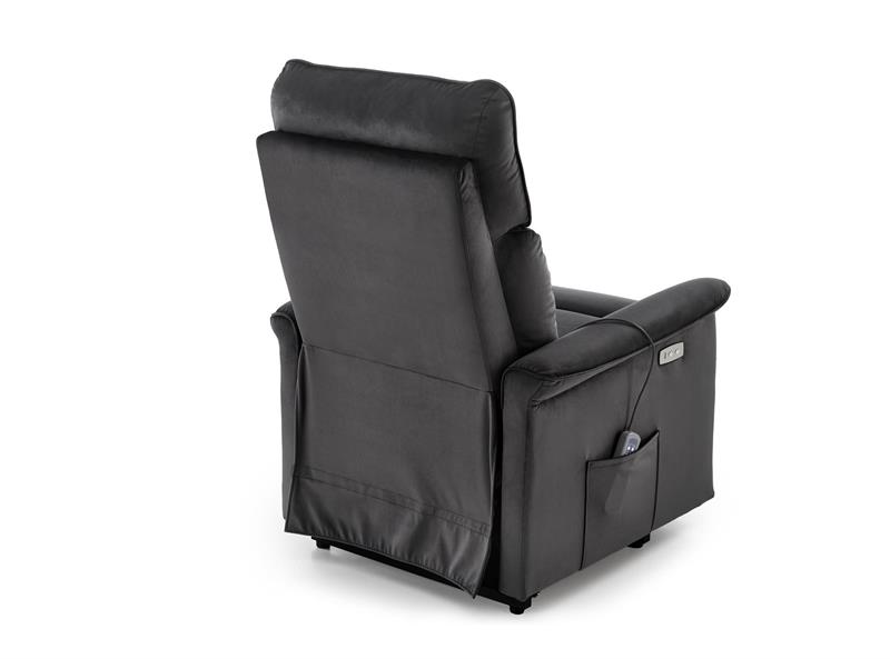 SEMIR 2 atpūtas krēsls, melns — изображение 7