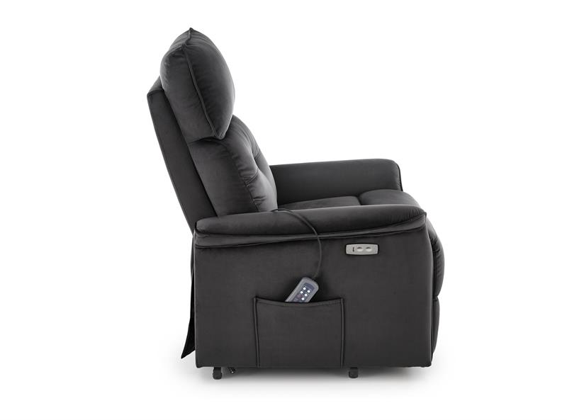 SEMIR 2 atpūtas krēsls, melns — изображение 9