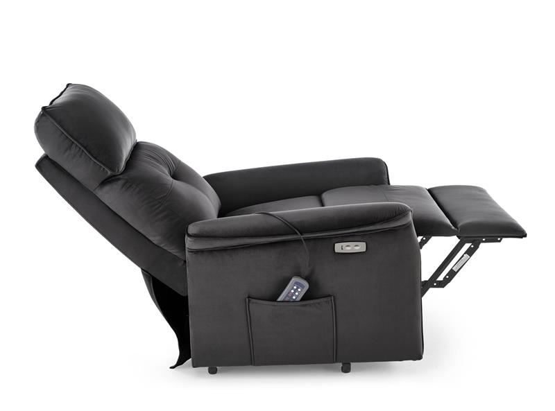 SEMIR 2 atpūtas krēsls, melns — изображение 10
