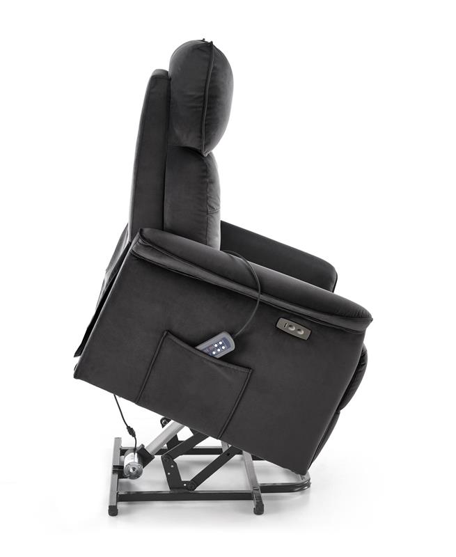 SEMIR 2 atpūtas krēsls, melns — изображение 11