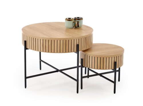 DANTE divdaļīgs komplekts, dabīgs/melns