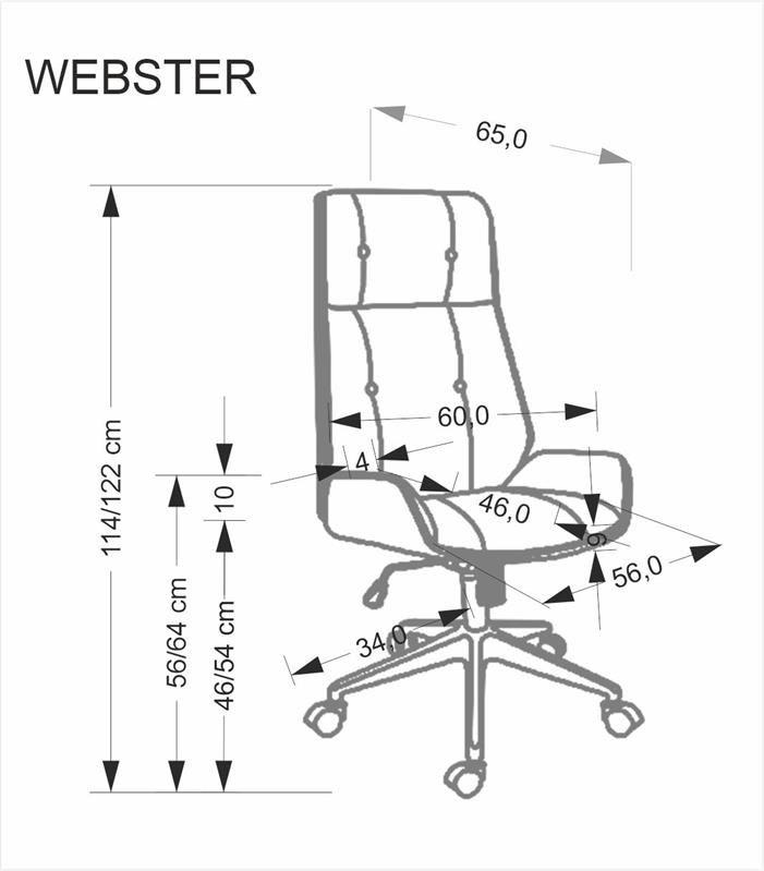WEBSTER krēsls, valrieksts/melns — изображение 4