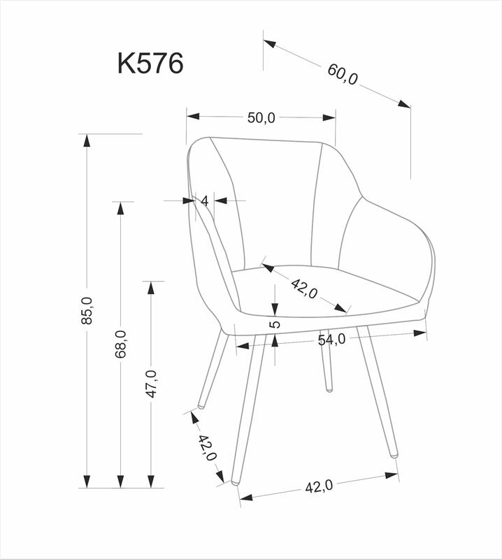 K576 pelēks krēsls — изображение 11