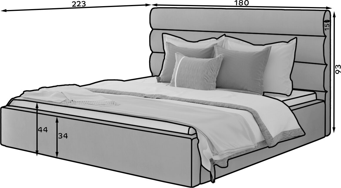 Karamele 160x200 metāls/gāze/konteiners — изображение 2