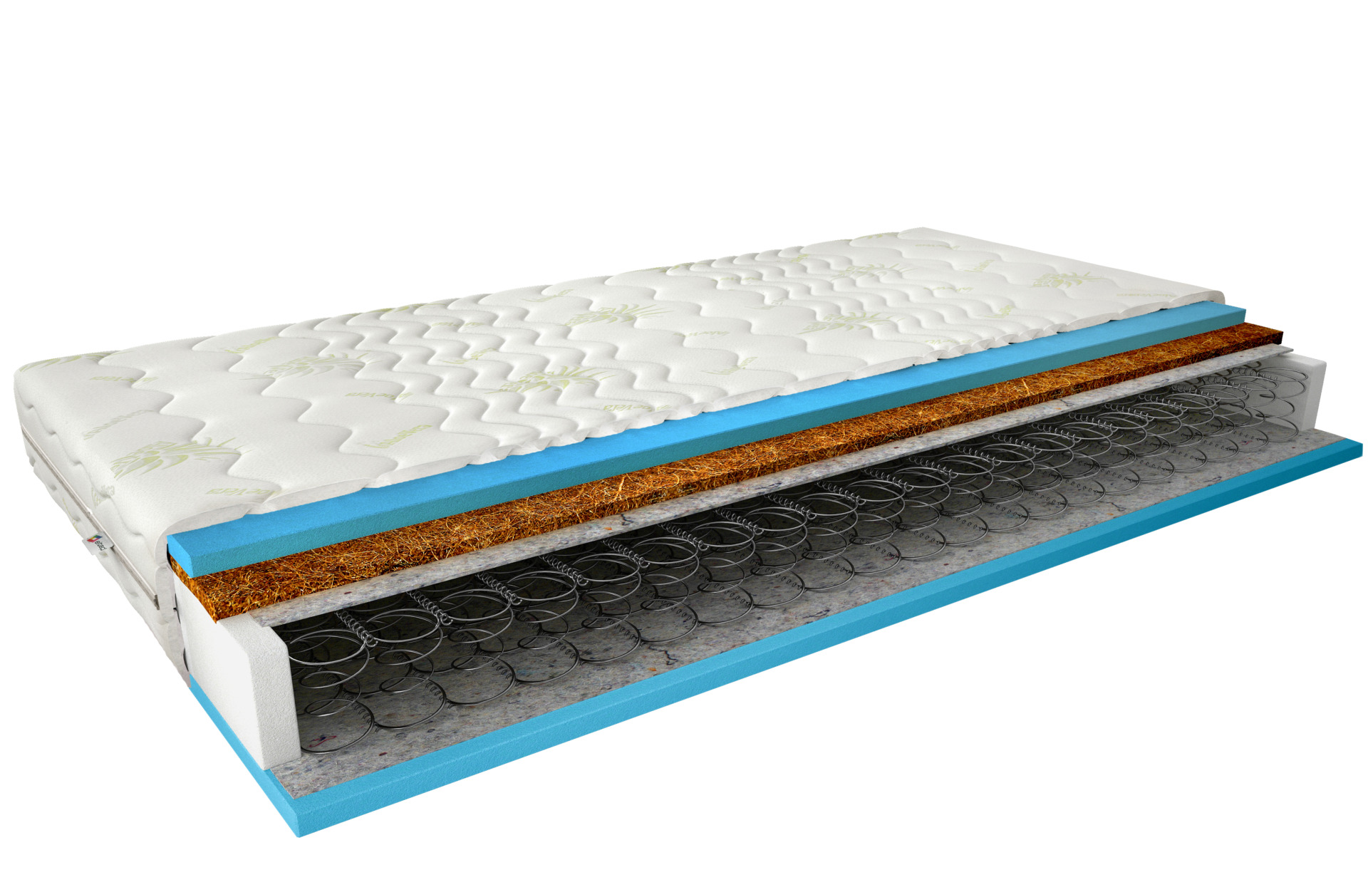 Oslo Bonnell matracis 160x200 Aloevera — 3 attēls