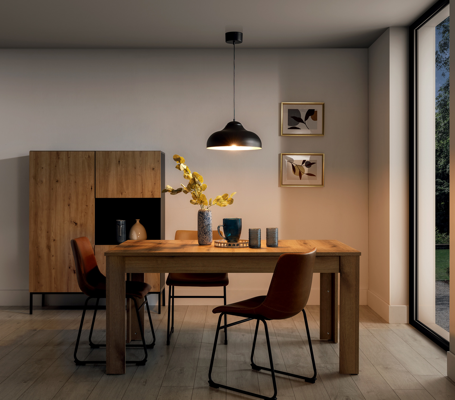 Desolo, 40x130x40cm, piekarams, 1 melns — 4 attēls