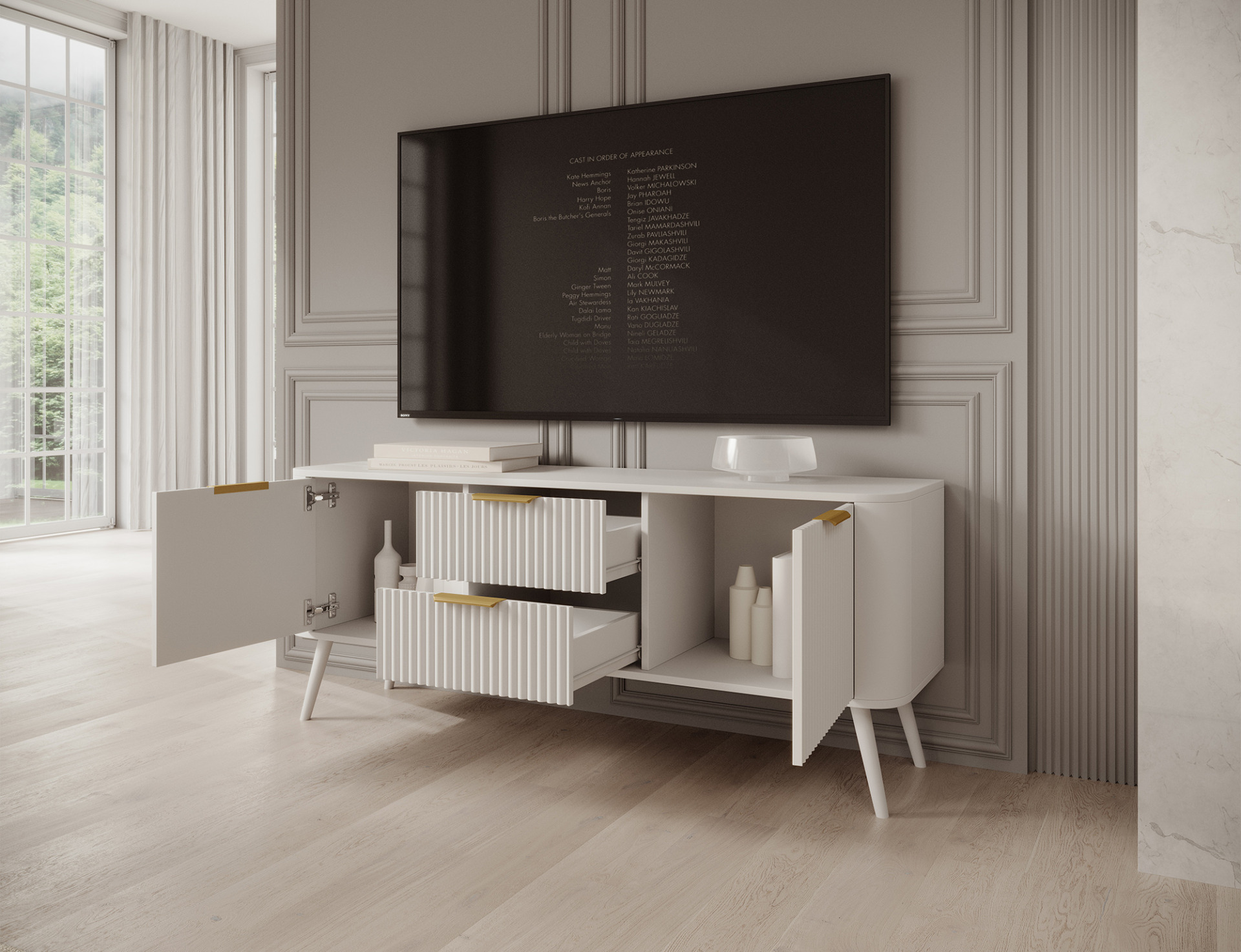 Chavelle TV skapis — 9 attēls
