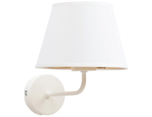 Vespillo, 20x20x23 cm sienas lampa 1A balta/zelta krāsā