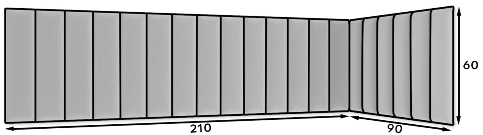 Kvadrāts 210x90x60 — 4 attēls
