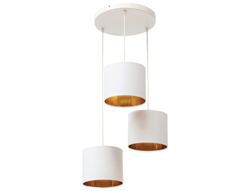 Vespillo, 45x45x105cm, piekarams, 3 baltas/zelta krāsas