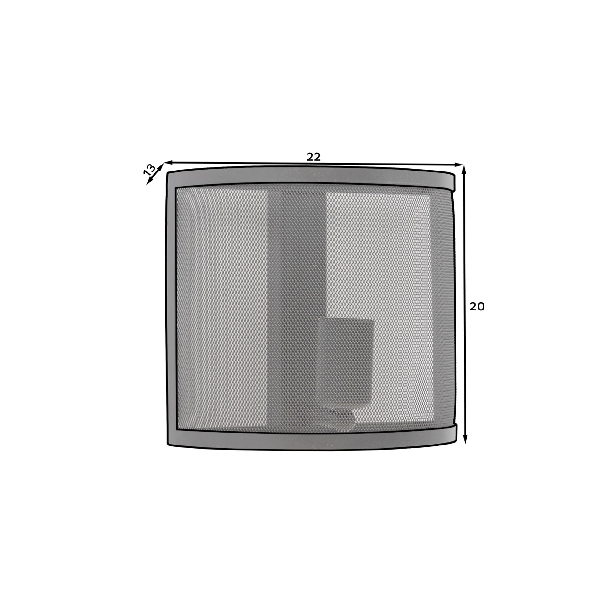 Gormar, 22x13x20cm Sienas lampa 1 melna — 5 attēls