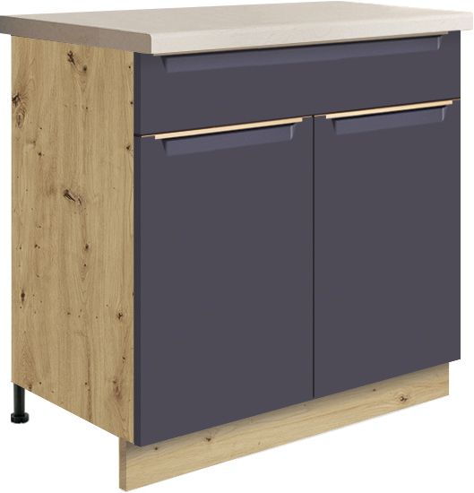 Apakšējais skapītis ar atvilktni 80 cm Glamour GLA-6D — 2 attēls